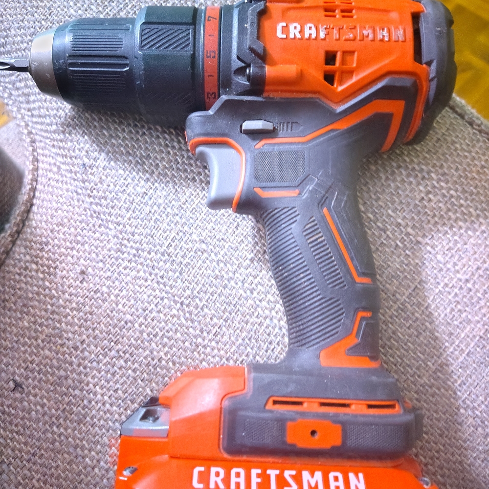 Craftsman Red and Black Cordless Drill